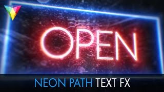 Neon Path FX Tutorial - Glowing Titles in HitFilm