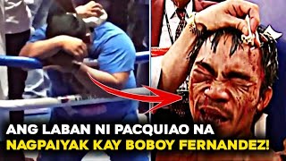 HALOS MANLUMO AT HIMATAYIN SA IYAK SI BOBOY FERNANDEZ SA SINAPIT NI PACQUIAO LABAN KAY ERIK MORALES!