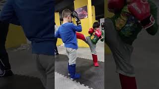 Kids Kickboxing Training #shorts #kickboxing #kickboks