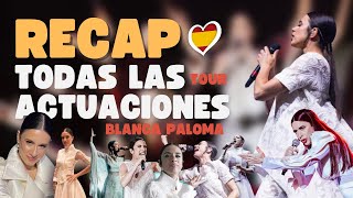 Mix All in one Performances Tour Eurovision BLANCA PALOMA Spain Actuaciones / Winner