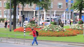 Prio 1 Politie onderweg naar Vechtpartij Spuistraat te Amsterdam 3-8-2014