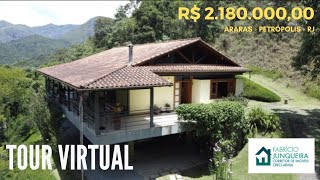 Linda casa em meio à natureza em condomínio de luxo em Araras | Tour virtual completo