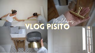 VLOG PISITO I Ponemos molduras en la habitación, MUCHOS AVANCES y un PROBLEMA!