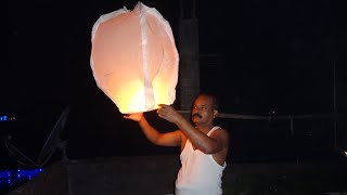 Sky Lantern Flying | Hot to Hot Air Balloon Flying Dewali 2021 | sky lanterns how to fly