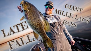 Late Fall Mille Lacs Lake GIANT Smallmouth Bass