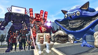 ALL SKIBIDI TOILET BOSSES VS ALL NEW POPULAR MONSTERS In Garry's Mod!