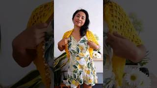 Easy crochet lace shrug full tutorial  on my channel. #crochet #diy #yarn