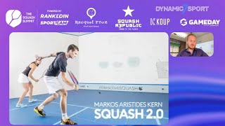 interactiveSQUASH CEO and Founder Markos Kern at the Squash Summit 2021