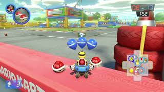 Mario Kart 8 Deluxe - Custom Items (Triple Red Shells) (Balloon Battle) (Teams)