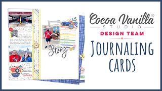 Using Up Journaling Cards | 12x12 Scrapbook Layout | CVS DT