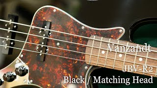 White Guitars - Vanzandt / JBV-R2 - Black / Matching Head