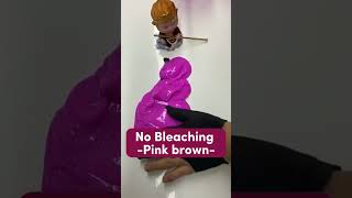 No Bleaching Pink Brown Hair Color