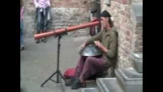 street musician in Brugge Belgium