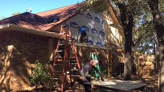 Burleson Handyman Demo and Replace siding on gable end   HD 720p