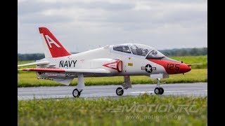 Perry maidens his Freewing T-45 Goshawk Super Scale 90mm EDF Jet at the club