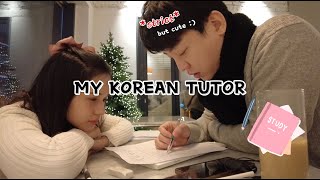 Preparing for midterm exam (w/ my Korean tutor)