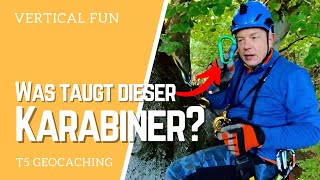 Karabiner-Vorstellung: Austrialpin Rondo Slide-Autolock - Klettern am Limes Wachturm - T5 Geocaching