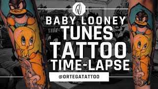 TATTOO TIME-LAPSE #028 | BABY LOONEY TUNES COLOR