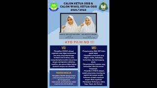 Pasangan Calon Ketua dan Wakil Ketua OSQHA Nomor Urut 1 (Nabila Nur Aisyah Putri & Dea Regita Umami)