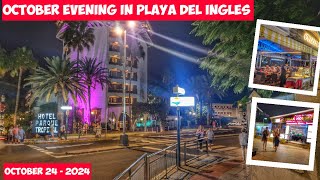 Gran Canaria🌴OCTOBER EVENING IN PLAYA DEL INGLES - 2024