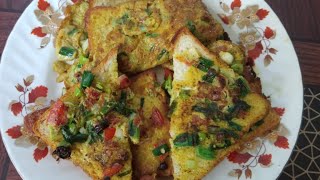 Street style bread Omlette recipe/Anda bread/quick and instant