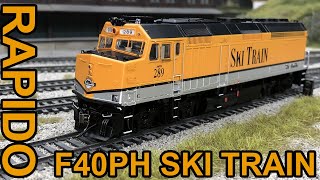 Review: Rapido F40PH Later Phase "Ski Train" [HO Scale]