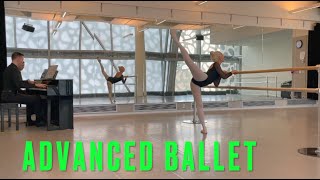 Ballet Class Advanced Barre: developing style and flexibility.