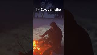 Three things for snow camping #snow #camping #fyp #cooking #foodie #campfire #tikka #chickentikka