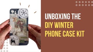 Unboxing the DIY Winter Phone Case: The perfect kit for creating a winter-inspired phone case! ❄️📱