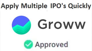 Applying for multiple IPO's quickly at once via Groww