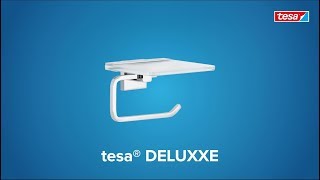 How to use the angular; chromed tesa® Deluxxe toilet roll holder