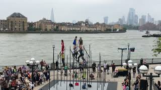 Canary Wharf Dance Festival Sept 2021 - Motionhouse Perform live by the River Thames