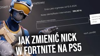 Jak zmienić nick w Fortnite na PS5 - Playstation 5