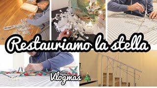 *NEW* BUON NATALE 🎄 /  STELLA IN FERRO BATTUTO RESTAURATA/ Elenatwinklehome