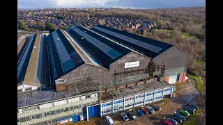 Drone video for E4 Environmental - Asbestos removal at Davy Markham Engineering in Sheffield