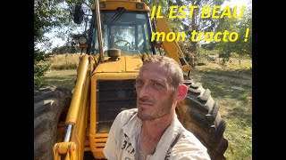 je l'ai enfin le tractopelle jcb ! Episode 1: présentation de cet engin qui rend tant de service !