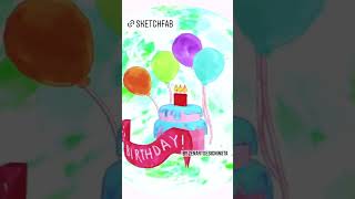 [Short demo] happy birthday | Music + 3D art #shorts #Shorts #youtubeshorts #art