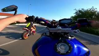 Crazy drive of Yamaha MT09 through the Croatia