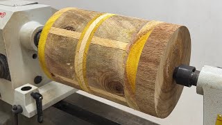 Smart Woodturning Skills - Class And Horror Woodworking Designed By Different Types Of Wood On Lathe