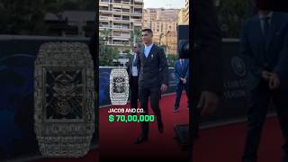 Cristiano Ronaldo Wearing Jacob & Co. Billionaire Watch Worth $70,00,000 #cristianoronaldo #shorts