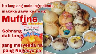 How to make Muffins | Homemade 4 basic  flavors of muffins | pang negosyo