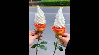 🌹Rose soft ice cream #icecreammaker #softyicecreammachineprice #kitchenappliance #subscribe #tiktok