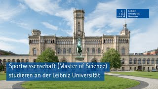 Sportwissenschaft (M.Sc.) studieren an der Leibniz Universität Hannover