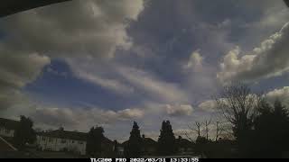 Day timelapse 31st March 2022, Snow showers, London