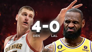 Nikola Jokic just LeSwept LeBron James