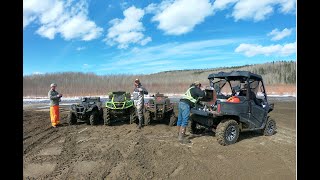 Canam Outlander Xmr 850 Pulling the hondas out and having a blast