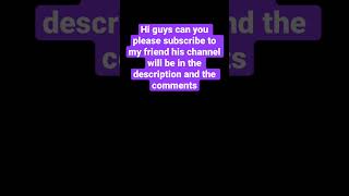 Please sub to him