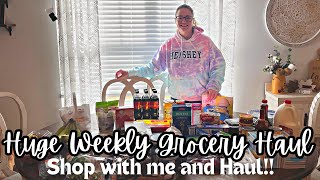 HUGE Aldi Grocery haul!  Did I stay on budget again?!?!