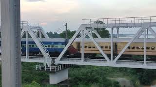 18045- East Coast Express Crossing Brahmani Bridge 🚃