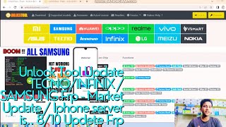 Unlock Tool Update TECNO/INFINIX / SAMSUNG Frp - Market Update / Iphone server is.. 8/10 Updete Frp